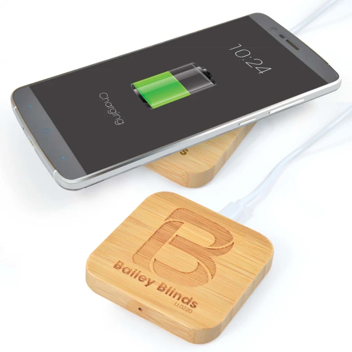 Arc Square Bamboo Wireless Charger - image 1