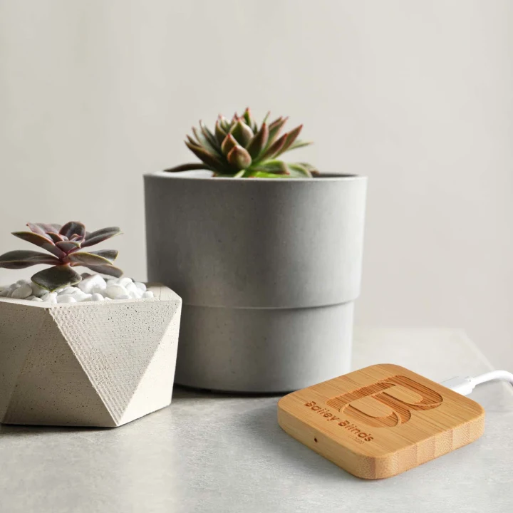 Arc Square Bamboo Wireless Charger - image 4