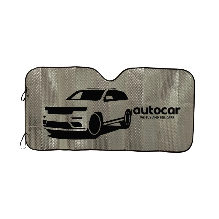 Concertina Metallic Car Sun Shade - image 1