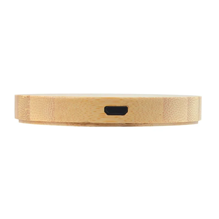 Arc Round Bamboo Wireless Charger - image 3