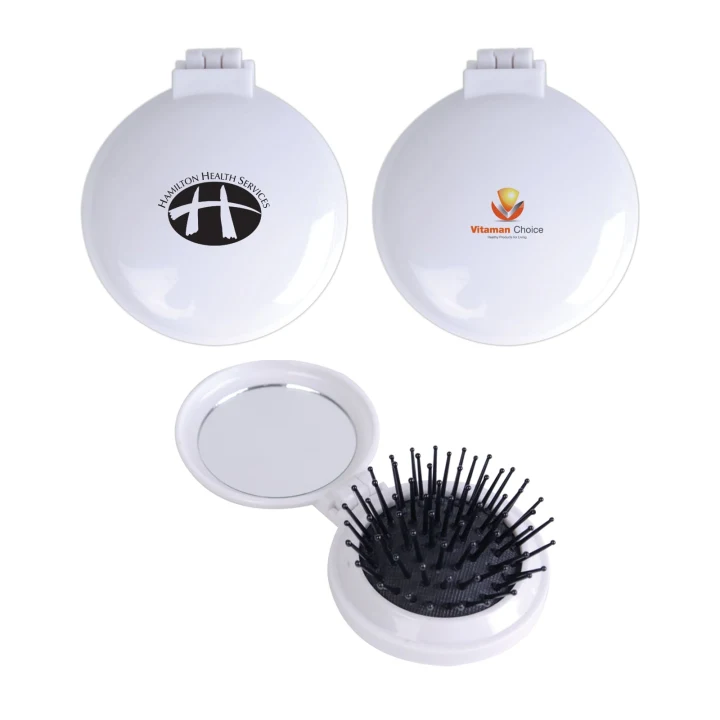 Compact Pop Up Brush / Mirror Set - image 1