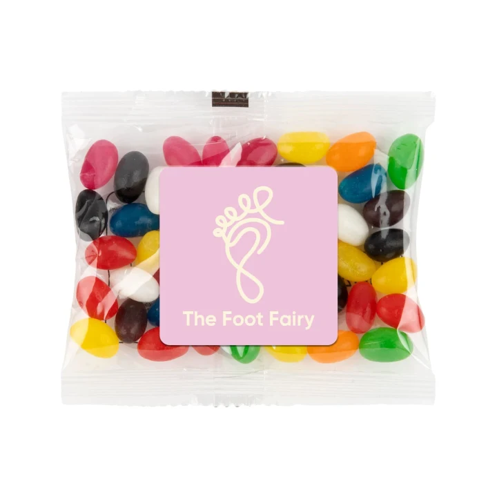 Assorted Colour Mini Jelly Beans in 50 Gram Cello Bag - image 3