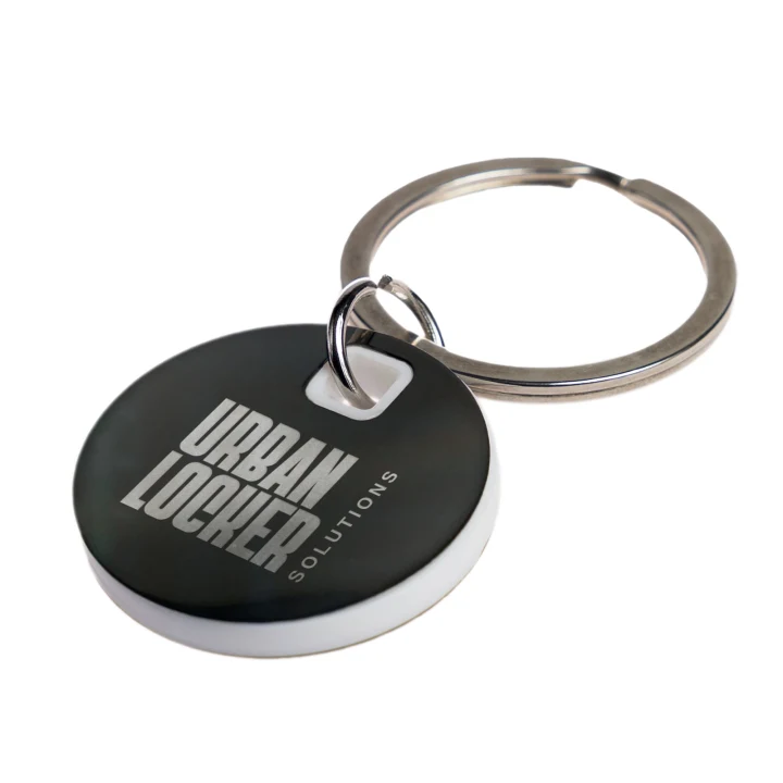 Circle Stainless Steel Keytag - image 2