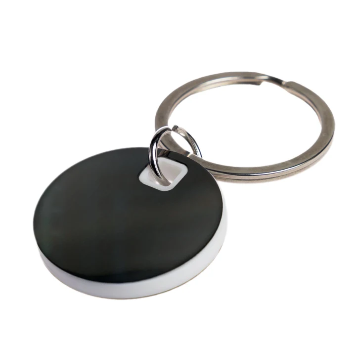 Circle Stainless Steel Keytag - image 3