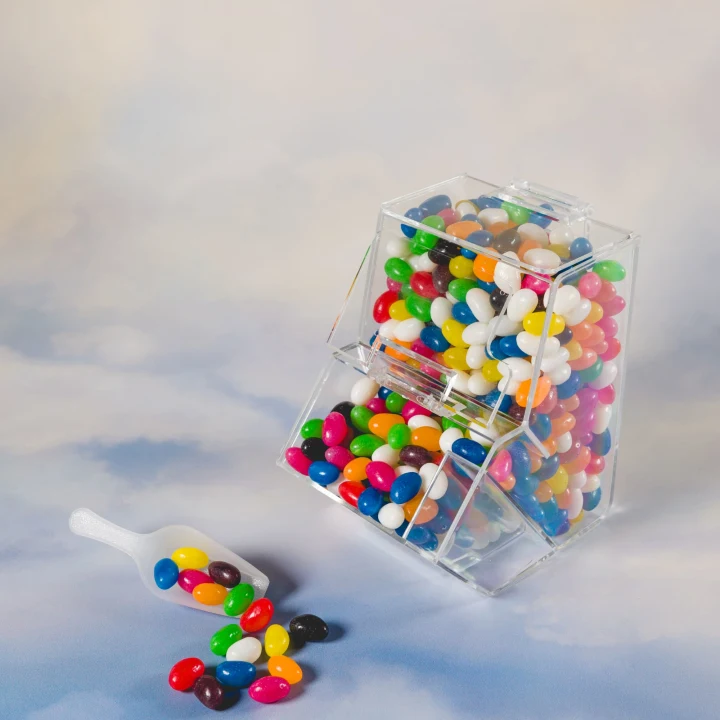 Assorted Colour Mini Jelly Beans in Dispenser - image 9