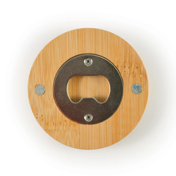 Discus Bamboo Bottle Opener Coaster - image 6
