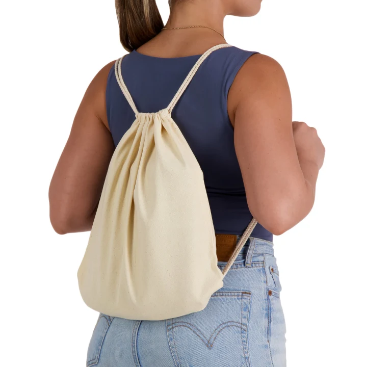 Calico Drawstring Library Backpack - image 1