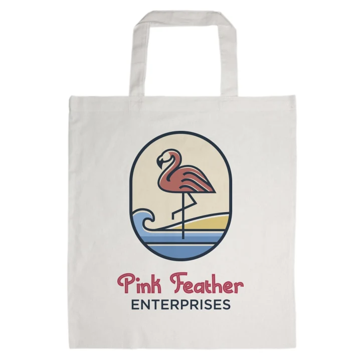 Coloured Cotton Short Handle Tote Bag - image 3