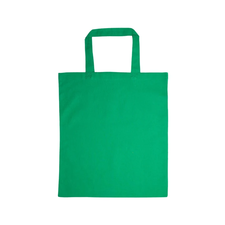 Coloured Cotton Short Handle Tote Bag - image 9