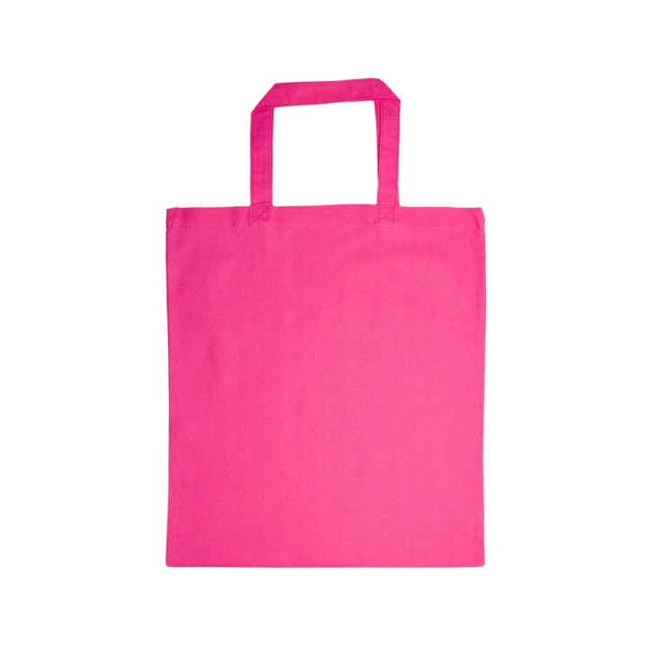 Coloured Cotton Short Handle Tote Bag - image 12