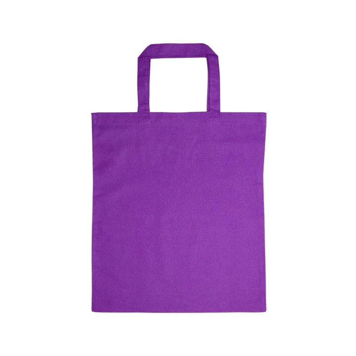 Coloured Cotton Short Handle Tote Bag - image 13