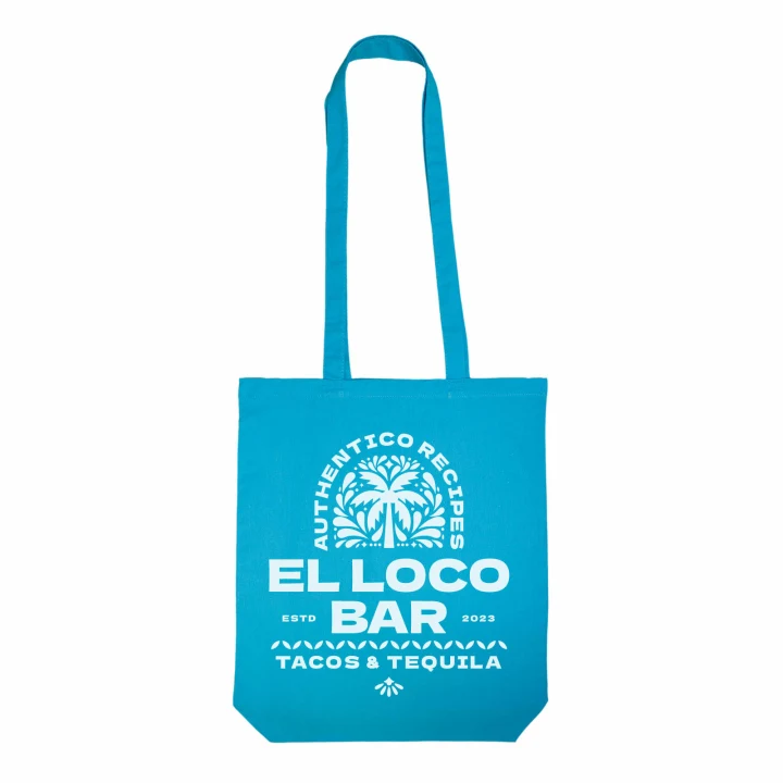 Coloured Cotton Long Handle Bag - image 3