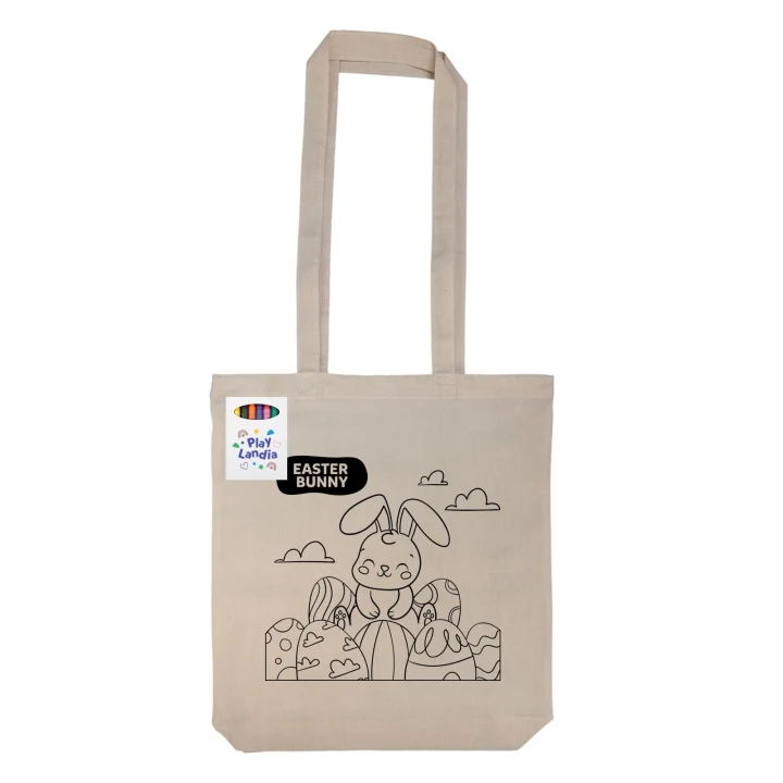 Get Crafty Folding Calico Bag and Crayons - image 4