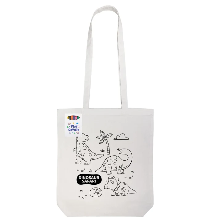 Colouring Long Handle Cotton Bag & Crayons - image 4