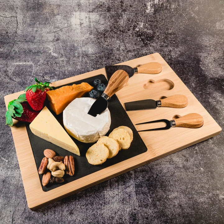 Mosaic Bamboo Slate Cheese Board - image 1
