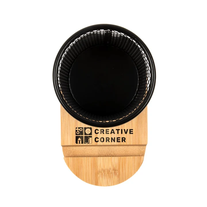 Bamboo Pen Tidy Phone Stand - image 5