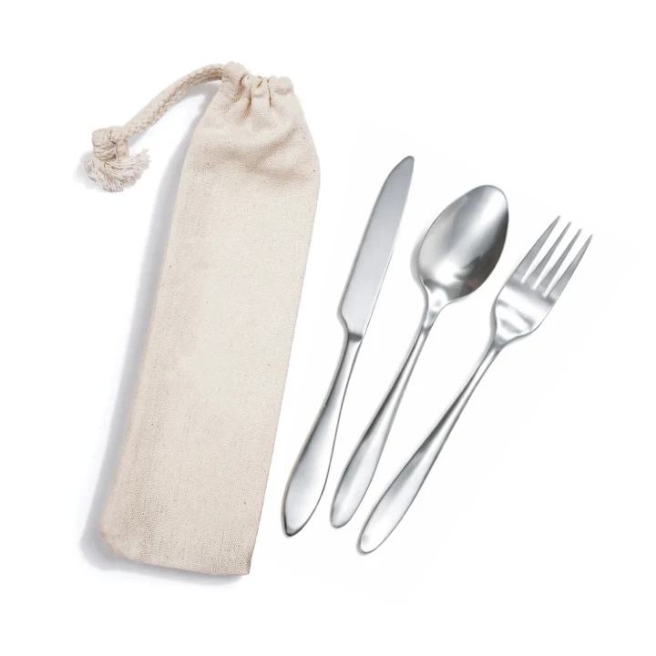 Banquet Cutlery Set in Calico Pouch - image 6