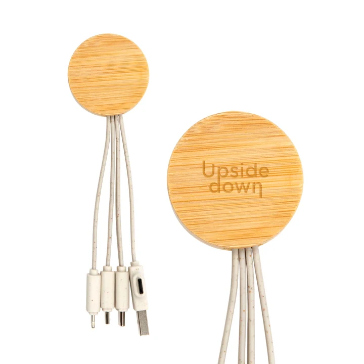 Sprite Round Bamboo Charging Cable - image 1