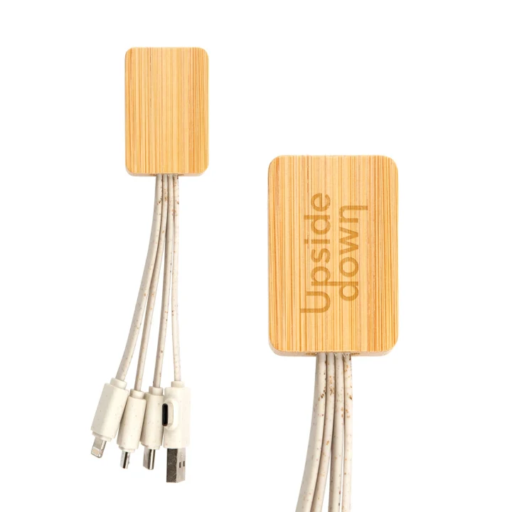 Sprite Square Bamboo Charging Cable - image 1