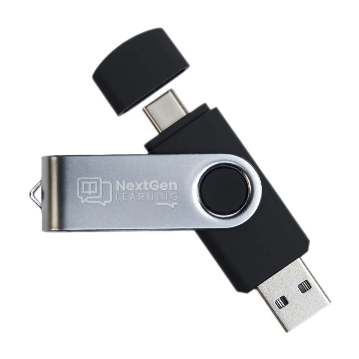 Swivel USB Flash Drive Dual 8GB - image 6