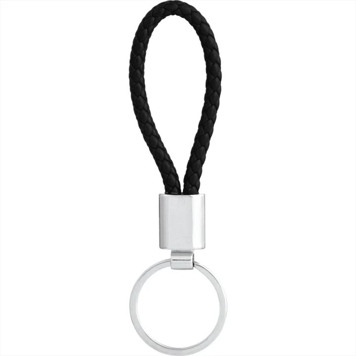 Vegan Leather Twist Key Ring - image 2