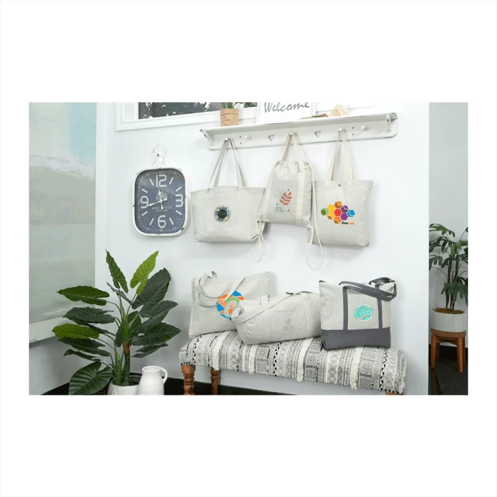 Repose Recycled Cotton Drawstring Bag - image 6