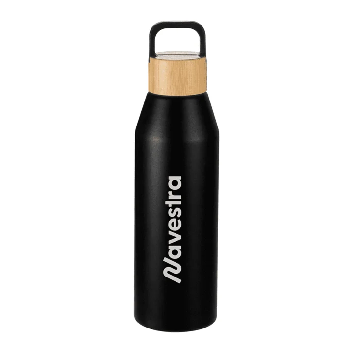 Aspen Recycled Bottle with Bamboo Lid - 1L - image 3