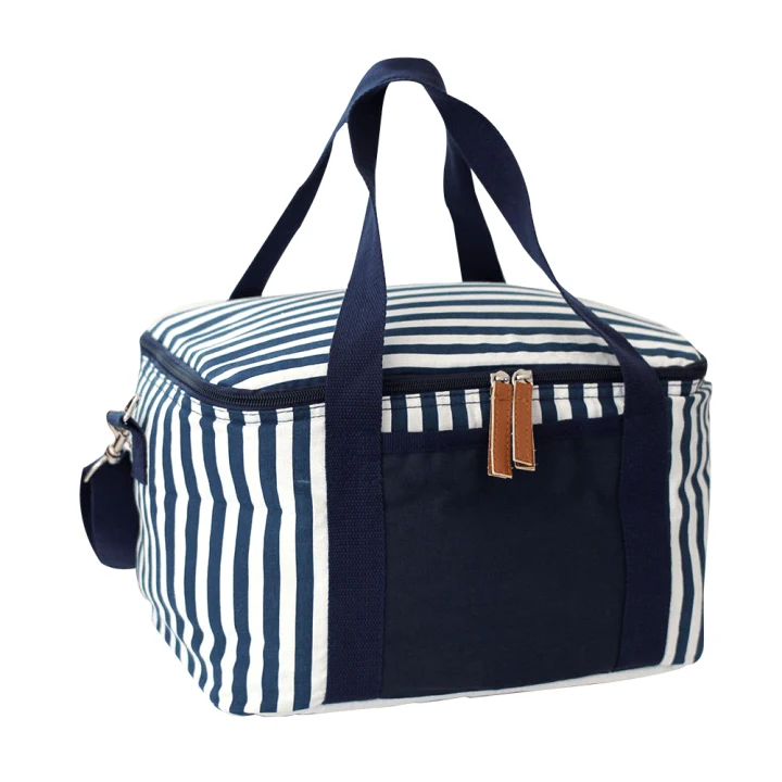 Striped Cotton Canvas Cooler 16L - image 10