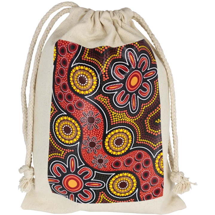 Midi 100% Cotton Drawstring Bag - image 4