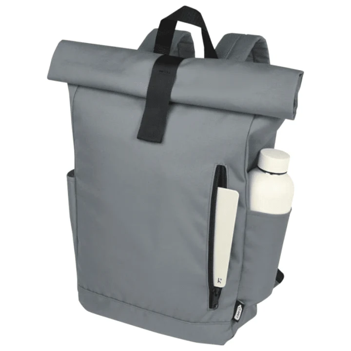 Byron 15.6" GRS RPET Roll-Top Backpack 18L - image 7