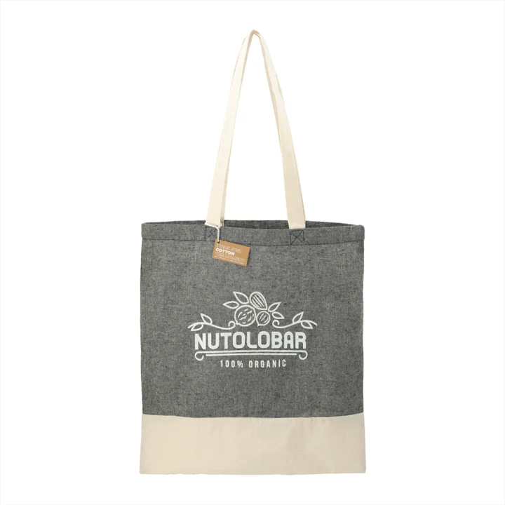 Split Recycled Cotton Twill Convention Tote - image 14