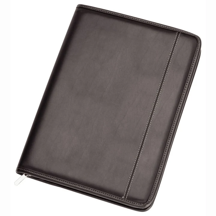 Two Tone A4 Imitation Leather Zip Compendium - image 1