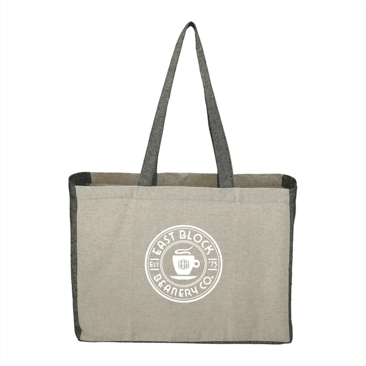 Recycled Cotton Contrast Side Shopper Tote 18L - image 4
