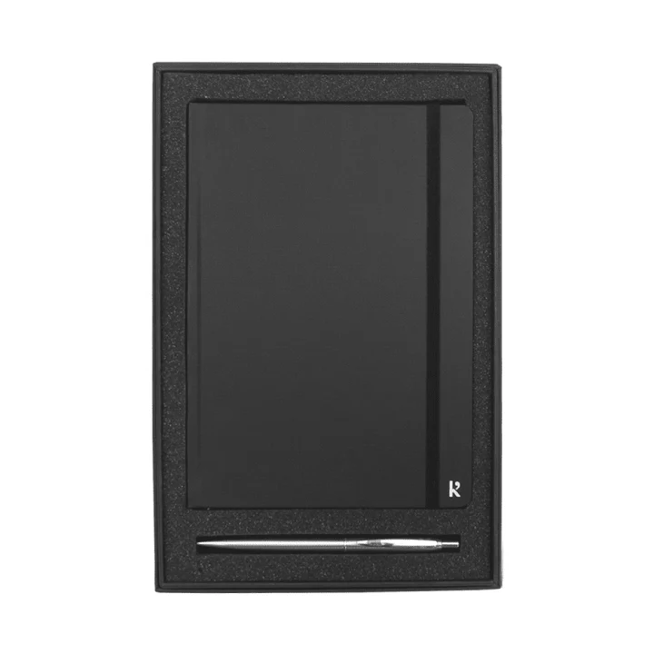 Gift Set w/ KT1001 Karst A5 Stone Paper Hardcover Notebook & 1066 Recycled Stainless Steel Pen - image 2