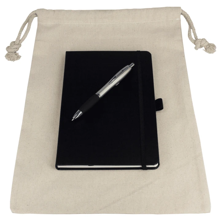 Gift Set - Drawstring Bag + JournalBook + Pen - image 5