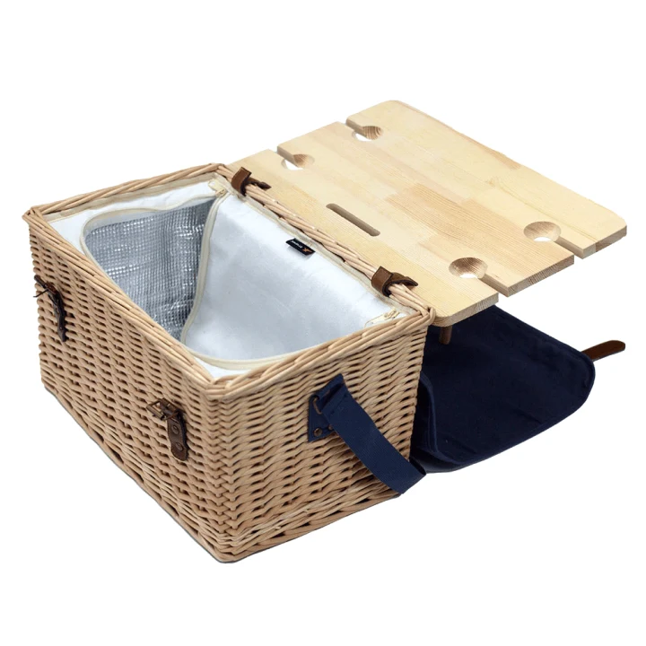 Trekk Wicker Basket w/ Picnic Table - image 3