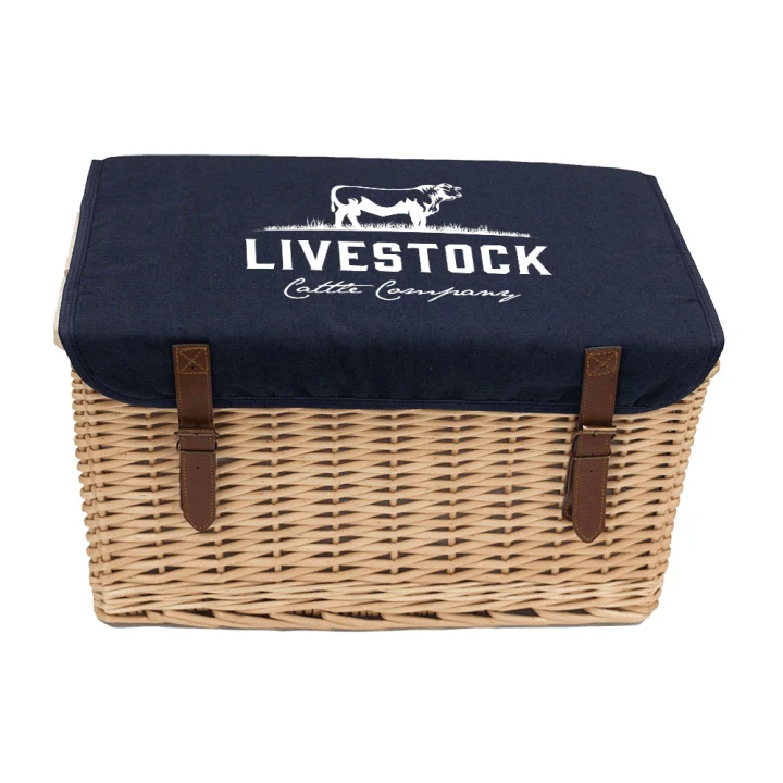 Trekk Wicker Basket w/ Picnic Table - image 4