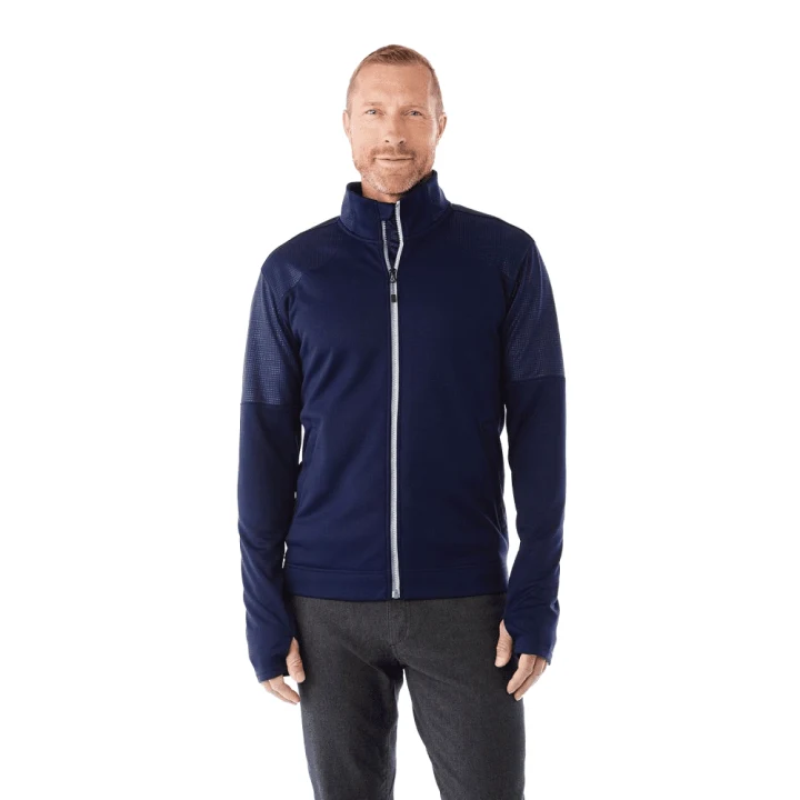 Men's Senger Knit Full Zip Performance Jacket w/ Thumb Holes - image 1