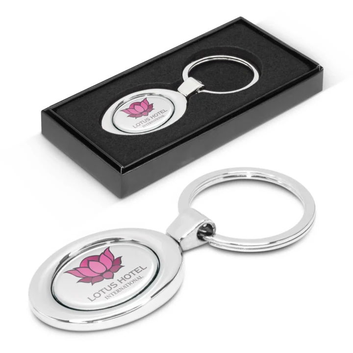 Oval Metal Key Ring - image 1