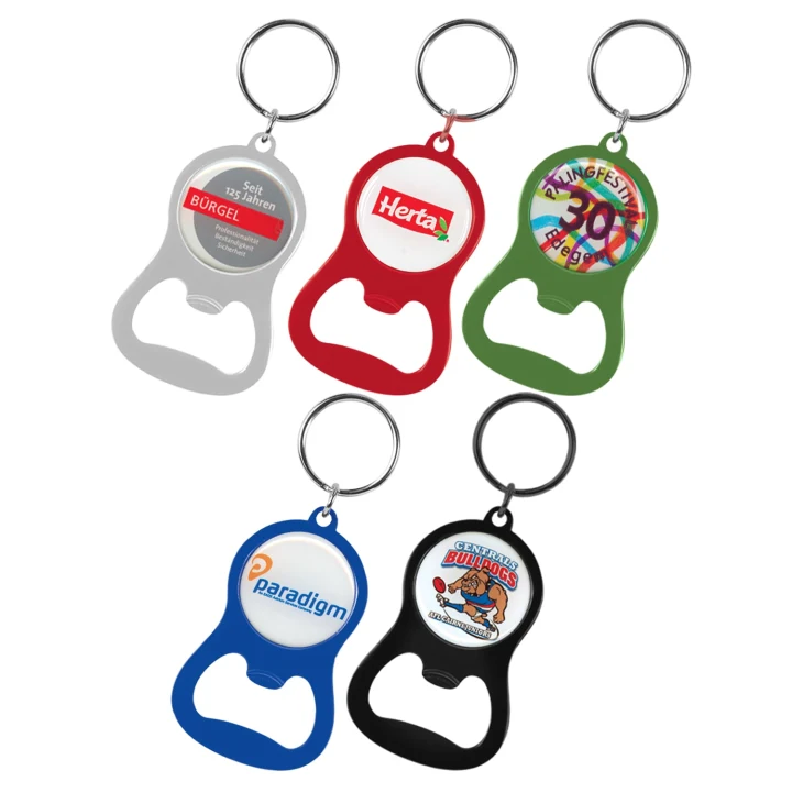Chevron Bottle Opener Key Ring - image 1