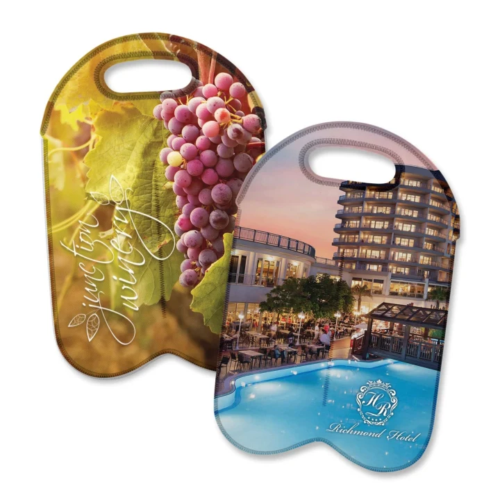 Neoprene Double Wine Cooler Bag - Full Colour - image 1