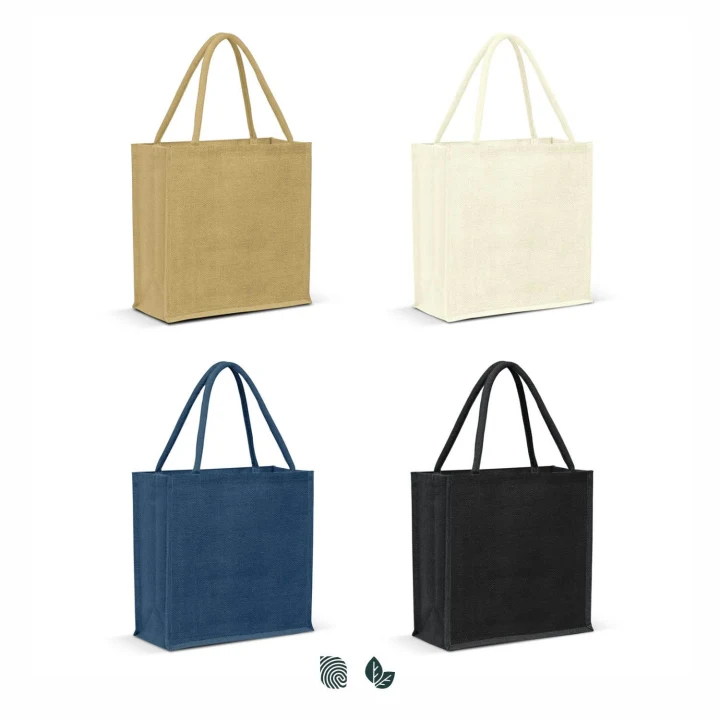 Monza Jute Tote Bag - Colour Match - image 1