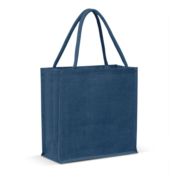 Monza Jute Tote Bag - Colour Match - image 5
