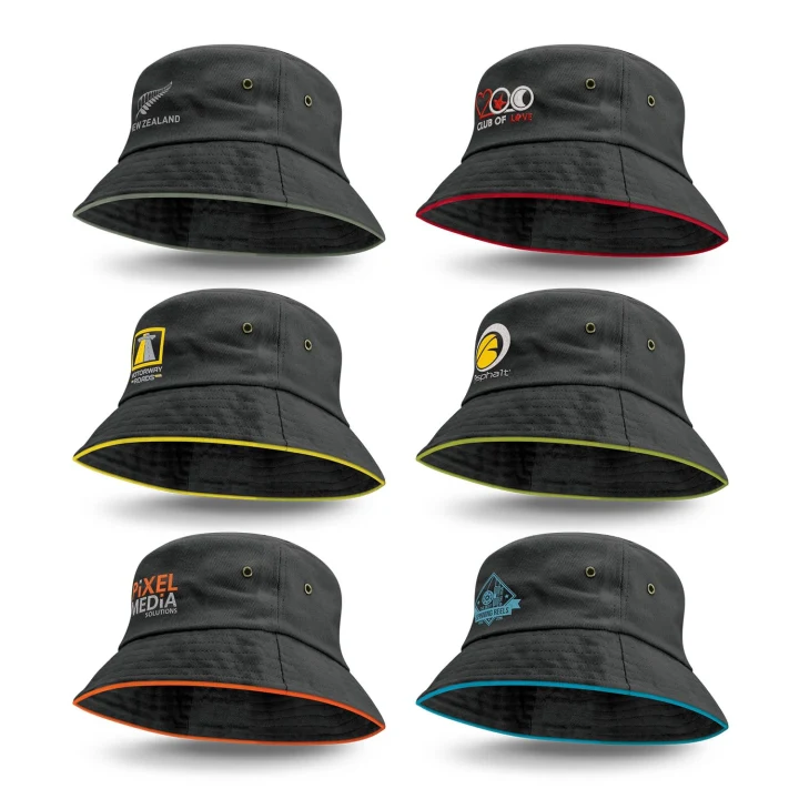 Bondi Bucket Hat - Coloured Sandwich Trim - image 1