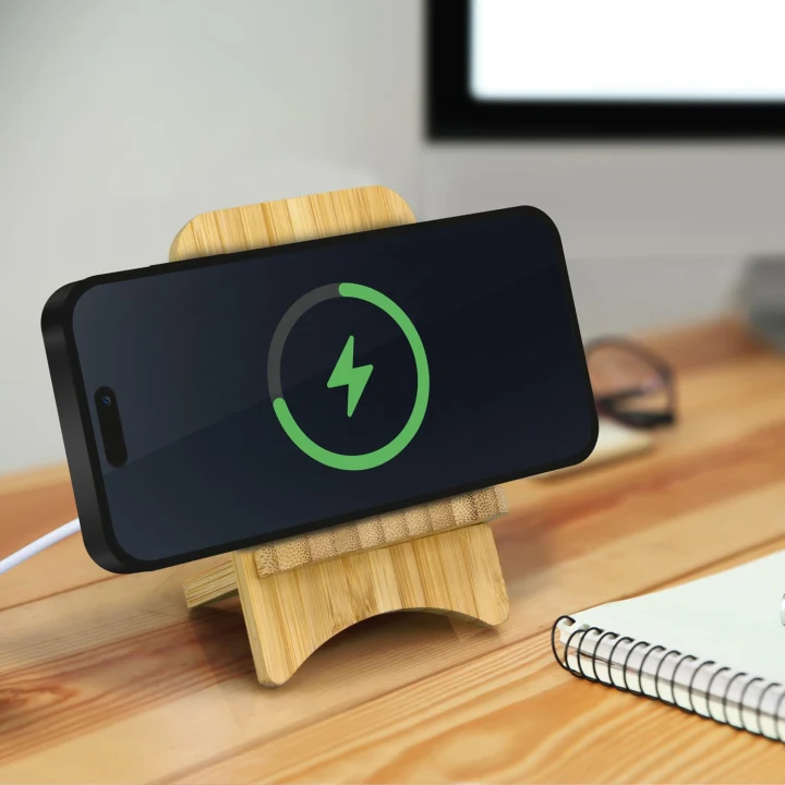 Bamboo Wireless Charging Stand - image 5