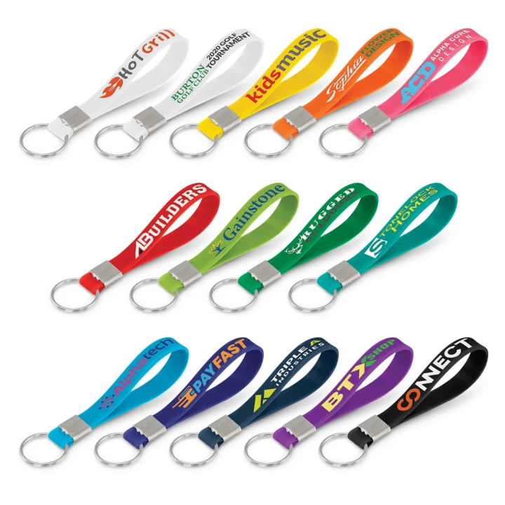 Silicone Key Ring - Debossed - image 1