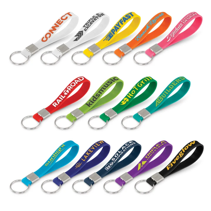 Silicone Key Ring - Embossed - image 1