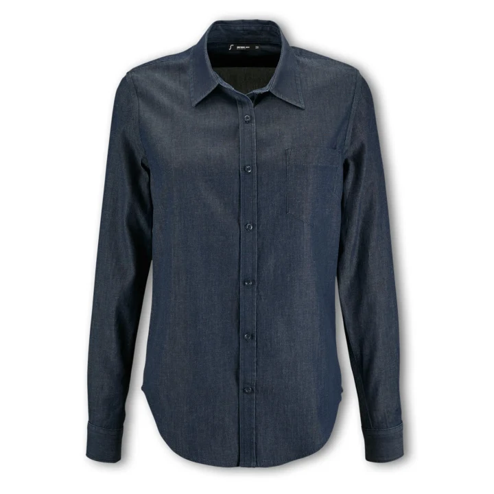 SOLS Barry Women's Denim Shirt - image 2