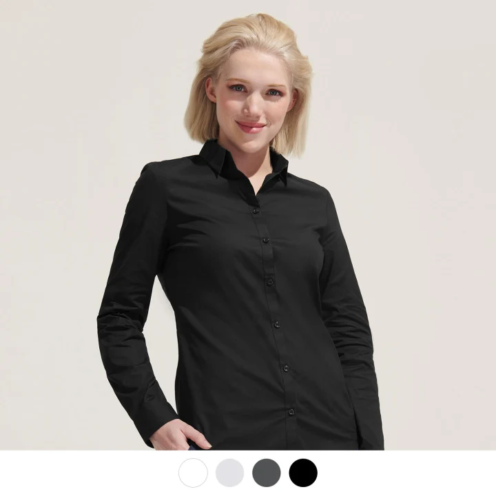 SOLS Blake Women's Long Sleeve Shirt - image 1