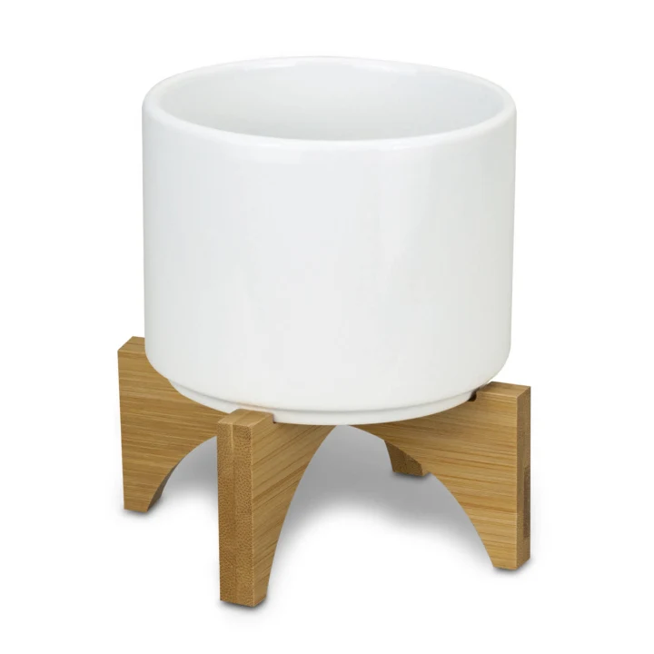 Planter with Bamboo Base - image 2